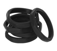 MUCKLILY 5pcs Anneaux de Protection en Plastique pour Microphone Noir, Accessoires Antidérapants et Anti-roulis, pour Ktv et Interviews