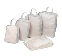 MUCKLILY 5pièces Sac De Rangement De Voyage Compressible Cubes Pour Valise Organisateurs Pour Vêtements Chaussures Et Articles De Toilette
