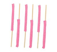 MUCKLILY 6 pièces Bâtonnet de Nettoyage avec Housse Fibre Brosse Multi Usage pour Bouteilles et Verres et Facile à Ranger Accessoire pour Cuisine et Salle de Bain