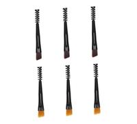 MUCKLILY 6 pièces Brosse à Sourcils Mini Portable Double Embout Brosse et Peigne Sourcils Pratique pour Maquillage et Mise Forme des Cils Outil pour Salon et Usage Quotidien
