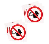 MUCKLILY 6 Pièces Panneaux De Signalisation Prudence Étiquette De Sécurité Pas De Décalcomanies D'entrée Avertissement De Machine De Sécurité Stickers Autocollant Adhésif Vinyle Autocollant