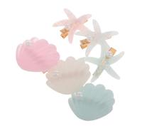 MUCKLILY 6 pièces Pince Cheveux Fille Motif Étoile Accessoires Coiffure Mignons pour Fêtes Mariages et Set Barrette Sirène
