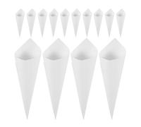 MUCKLILY 60 Pièces Cônes Élégants de Rose Kraft de Pétales Blanc Séchés Papier en Classiques Organisation Facile et pour Décoration de Fête