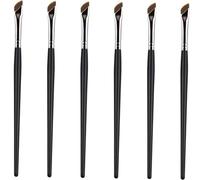 MUCKLILY 6pièces Lot de Pinceaux Biseautés pour Eyeliner Correcteur et Fard à Paupières Outil de Maquillage Professionnel