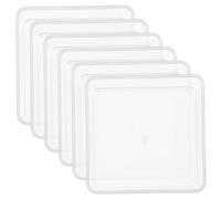 MUCKLILY 6pièces Organisateurs de Transparents Bacs de Rangement pour Petits Objets pour Bureau et Maison