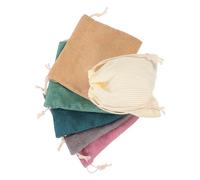 MUCKLILY 6pièces Pochettes de Rangement Compactes Porte-Monnaie pour Bijoux Petit Organisateur de Voyage Pochette à Cordon pour Cosmétiques Trousse de Maquillage Portable