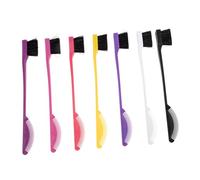 MUCKLILY 7pièces Set De Brosses à Sourcils Et Cils Avec Peigne Pour Teinture Capillaire Et Contour Des Cheveux