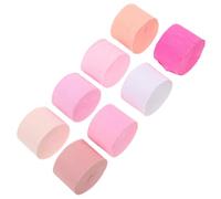 MUCKLILY 8 Rouleaux Papier Crépon Rose en Rouleau, Décorations de Fête,