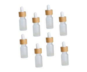 MUCKLILY 8pièces Flacon de Parfum Verre Vide avec Distributeur Compte-gouttes pour Huiles Essentielles et Parfum Rechargeable