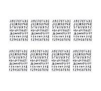 MUCKLILY 8pièces Kit de Lettres et Chiffres Autocollants pour Boîtes aux Lettres Étiquettes Décoratives Noires Imperméables et Résistantes Décoloration