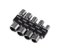 MUCKLILY 9Pcs Embouts de Tournevis Adaptateurs Douille Impact en Acier Chrome-Vanadium Tige Hexagonale Robuste pour Bricolage, Réparation Automobile et Travail du Bois