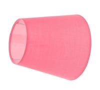 MUCKLILY Abat-Jour en Tissu Lin Macaron Rose Petit Abat-Jour Cylindrique pour Lampe de Chevet et Plafonnier Cache-Lampe Suspendu Vintage Diffuseur de Lumière Doux pour Intérieur