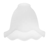 MUCKLILY Abat-Jour en Verre Acidulé Style Bois de Kapok Ouverture Inversée Compatible Ampoule E27 Abat-Jour Mural Suspendre Design Simple Moderne pour Plafonnier Remplacement Élégant