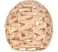 MUCKLILY Abat-Jour Tissé en Herbe Naturelle Petit Couvercle de Lampe Suspendue Rustique Couverture Légère pour Plafonnier Décoration Intérieure pour Salon Chambre ou Salle de Thé