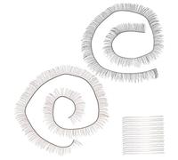 MUCKLILY Accessoires De Poupée En Faux Cils Noirs Et 20 Pièces 20 * 0.8cm Cils Naturels Pour Poupées Artisanat Pour Garçon Et Filles Pour Fabrication Diy