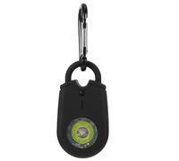 MUCKLILY Alarme Sonore de Sécurité Personnelle Portable avec Lumière LED Alarme d'urgence Compacte Noire pour Femmes et Étudiants de Sécurité Pratique pour Jogging et Voyage