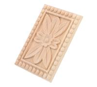 MUCKLILY Autocollant européen de stigmatisation Appliques d'armoire Artisanat d'applique de Sculpture en Bois matériel de Bricolage Appliques en Bois décor sculpté Applique en Bois Beige