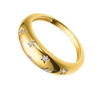 MUCKLILY Bague Décorative D'étoile En Zircon 18k Plaqué or Doré Taille 8 Femme Présent Bijoux De Mariage Délicats