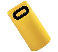 MUCKLILY Bain de Pieds Pliable Portable 16L en Plastique Citron Jaune Seau Profond pour Bain de Pieds et Massage Usage Domestique et Voyage Pratique et Léger