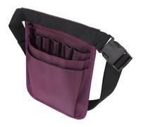 MUCKLILY Banane d'Infirmière Portable en Nylon Violet Ceinture à Outils pour Femmes Pochette Multifonction Compacte et Légère pour Infirmières Médecins et Soins Infirmiers au Travail