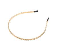 MUCKLILY Bandeau en Métal Doré Vintage à Chaînette Fine, Serrage-tête Léger et Antidérapant pour Femmes, Accessoire de Coiffure Élégant pour Mariage et Fête, Taille Unique