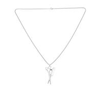 MUCKLILY Barber Necklace Keepsake Vintage Scissor And Comb Pendant Metal Hairdresser Necklace Stylish Souvenir Accessory For Men