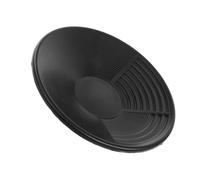 MUCKLILY Batée de Prospection avec Design Profond à Trois Rainures en Plastique Noir Légère et Portable pour Orpaillage en Extérieur et Voyages en Ruisseaux Éloignés