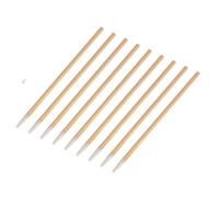 MUCKLILY Bâtonnets de Coton à Tête Unique en Bois 100 Pcs Petit Format Coton-tige Jetable Hygiénique pour Maquillage Ongles et Nettoyage Oreilles Usage Professionnel et Domicile