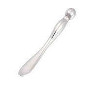 MUCKLILY Bâtonnets de Massage Yeux et Contour des Yeux, Lot de 2, Format Mini, en Alliage Métallique Argenté, Outil de Soin du Visage Anti-poches, Usage Cosmétique Portable