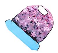 MUCKLILY Bavoir Imperméable pour Adultes Fermeture à Boutons-pression, Bavoir Long en Polyester pour Personnes Âgées, Protection Réutilisable pour Vêtements, pour Repas à Domicile, Lavable