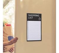 MUCKLILY Bloc-notes Magnétique 2pcs pour Liste de Courses Réutilisable en Papier avec Design Unique Portable pour Organisation du Frigo