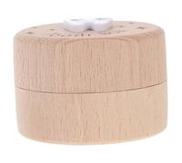 MUCKLILY Boîte à Dents de Lait en Bois Naturel Ronde, Porte-dents Garçon et Filles Étanchéité Renforcée, Collection Souvenir Bébé, Rangement Sécurisé pour Dents et Cheveux de Fœtus,