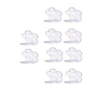 MUCKLILY Boîte de Maquillage Vide 10 Pièces Motif Fleur de Prunier, 6 Compartiments pour Rouge à Lèvres, Correcteur et Fards à Paupières, Plastique Solide sans Odeur, pour Voyage