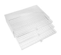 MUCKLILY Boîte de Rangement Transparente en Acrylique à 3 Tiroirs Organisateur Multi-Niveaux pour Accessoires Nail Art et Perles Compartiments Divisés pour Loisirs Créatifs Rangement