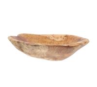 MUCKLILY Bol à Fruits Sculpté Naturel Assiette Décorative pour Cuisine Plat pour Salades de Fruits Décoration de Table de Dîner