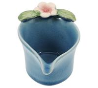 MUCKLILY Bol Mélangeur pour Huiles Essentielles en Céramique Bleu, Grand Modèle pour Spa et Soins du Visage, Bol Professionnel Polyvalent pour Mélanges D’huiles et Préparation Culinaire