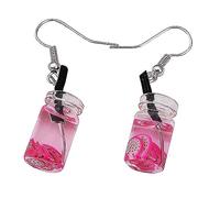 MUCKLILY Boucles D’oreilles Pendantes Créatives Fruit du Dragon Fantaisie, Résine Légère, Usage Quotidien et Soirée, Design Original et Couleur