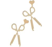 MUCKLILY Boucles D'oreilles à Clous en Forme de Ciseaux pour Femmes en Métal Doré, Style Esthétique et Délicat, Résistantes la Casse la Décoloration, pour Mariages et Bals