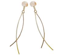 MUCKLILY Boucles Oreilles à Clip Pendantes sans Perçage pour Femme Clips Oreille Simples Porter Facilement