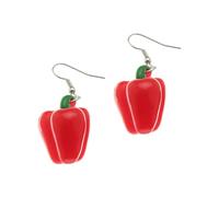 MUCKLILY Boucles Oreilles Poivron Rouge Design Bijoux pour Oreilles Ornements Gourmands