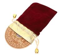 MUCKLILY Boussole en Bois de Manguier Style Ancien, Compas à Fléau Décoratif pour Maison et Bureau, Examine L'énergie Toutes Les Directions, Idée Présent pour Homme