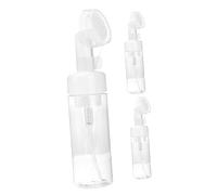 MUCKLILY Bouteille Moussante Vide 150ml Lot De 3 Pinceau, Distributeur De Mousse Pet Transparent, Usage Voyage Et Soins Visage Corps, Flacon Pompe Pratique Et Réutilisable
