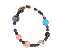 MUCKLILY Bracelet Planétaire Facile à Porter Neuf en Pierre Naturelle Planètes du Système Solaire Design Créatif et Élégant pour Célébration D'anniversaire ou Usage Professionnel