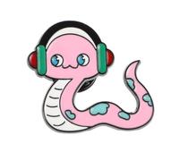 MUCKLILY Broche Serpent Année du Zodiaque en Alliage de Zinc Rose Vintage | Accessoire Polyvalent, Style Commémoratif, pour Banquet, Célébrations et Tenue Festive