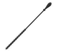 MUCKLILY Brosse à Paille en Silicone Réutilisable pour Bébé, Goupillon Extra Long, Nettoyage Hygiénique de Bouteilles et Biberons, Flexible et Solide, Noir, Accessoire Essentiel