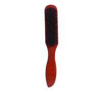 MUCKLILY Brosse à Raser Poils de Sanglier avec Manche Naturel pour Coiffage et Entretien des Cheveux Brosse de Salon pour Types de Cheveux Ajout de Brillance et Volume Démêlage Doux