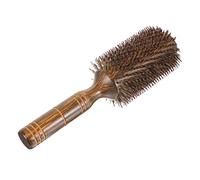 MUCKLILY Brosse Coiffante Pour Cheveux Bouclés Grosse Taille En Bois Naturel Poils De Sanglier Massage Cuir Chevelu Femmes Filles Coiffage Brushing à Séchage Rapide