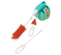 MUCKLILY Brosse De Nettoyage Pour Biberons Et Pailles Ensemble Avec Support Pour Bébé Set Écologique Vert Pratique Pour Nettoyage Hygiénique Des Bouteilles De Lait Et Gourdes