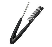 MUCKLILY Brosse Lissante V pour Cheveux Outil Multi-Usages Compact Peigne Anti- pour Cheveux Bouclés et Frisés pour Voyage Design Pratique