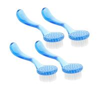 MUCKLILY Brosse Nettoyante Visage avec Capuchon Lot de 4 Grosse Taille Exfoliante pour Hommes et Femmes Douce pour Toutes Peaux Nettoyage Profond Brosse Anti-Points Noirs